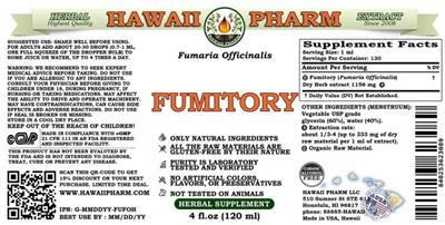 Fumitory Alcohol Free