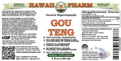 Gou Teng Uncaria rhynchophylla Alcohol Free