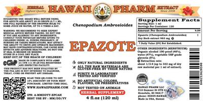 Photo of the Hawaii Pharm Epazote label