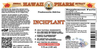 Photo of the Hawaii Pharm Inchplant label