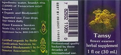 Tansy Flower Essence