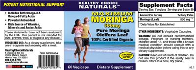 Maximum Moringa 500 mg