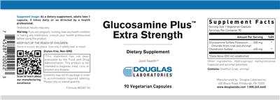 Photo of the Douglas Laboratories Glucosamine Plus Extra Strength label