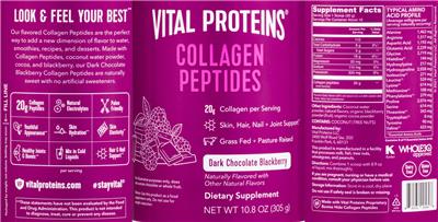 Collagen Peptides Dark Chocolate Blackberry