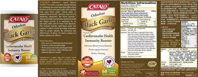 Photo of the CATALO Odorless Black Garlic Formula label