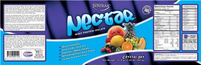 Photo of the Syntrax Nectar Crystal Sky label