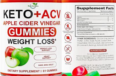 Photo of the Nutribolidos Keto+ACV label