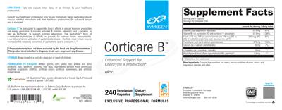 Photo of the XYMOGEN Corticare B label