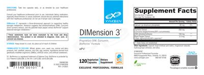 Photo of the XYMOGEN DIMension 3 label