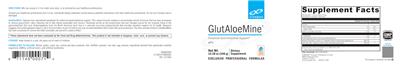 Photo of the XYMOGEN GlutAloeMine label