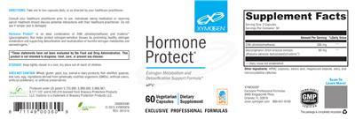 Photo of the XYMOGEN Hormone Protect label