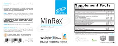 Photo of the XYMOGEN MinRex label