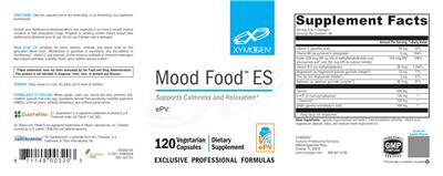 Photo of the XYMOGEN Mood Food ES label
