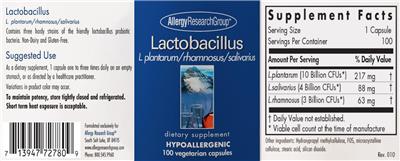 Label of Lactobacillus