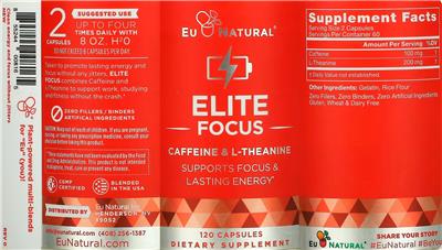 Photo of the Eu Natural Elite Focus label