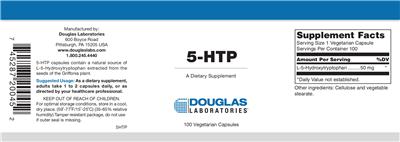 Photo of the Douglas Laboratories 5-HTP label