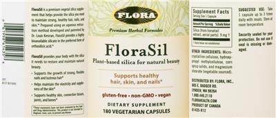 Photo of the Flora FloraSil label
