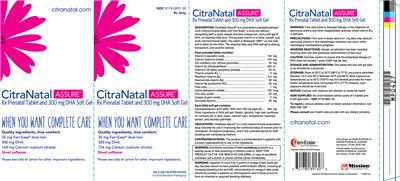 Photo of the Mission Pharmacal CitraNatal CitraNatal Assure DHA Soft Gel label