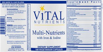 Multi-Nutrients with Iron & Iodine