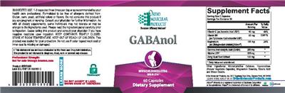 Photo of the Ortho Molecular Products GABAnol label