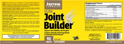 Photo of the Jarrow Formulas Ultra Joint Builder label