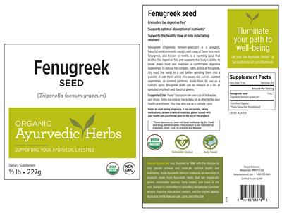 Photo of the Banyan Botanicals Fenugreek Seed label