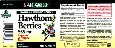 Hawthorn Berries 565 mg