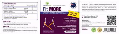 Photo of the Everyday Health Fit More label