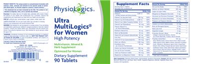 Photo of the PhysioLogics Ultra MultiLogics for Women label