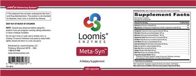 Photo of the Loomis Enzymes Meta-Syn label