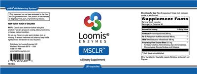 Photo of the Loomis Enzymes MSCLR label