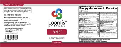 Photo of the Loomis Enzymes VME label