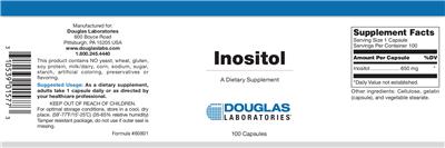 Photo of the Douglas Laboratories Inositol label