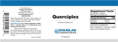 Photo of the Douglas Laboratories Querciplex label