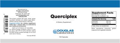 Photo of the Douglas Laboratories Querciplex label