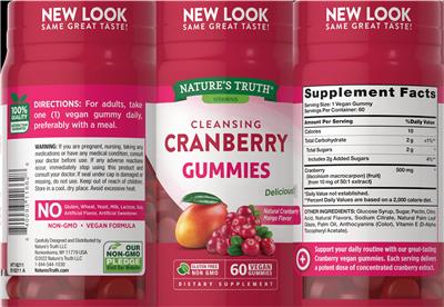 Cranberry Gummies Natural Cranberry Mango Flavor