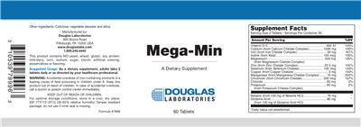 Photo of the Douglas Laboratories Mega-Min label