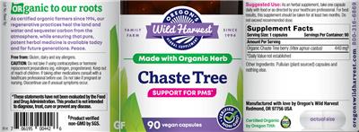 Photo of the Oregon's Wild Harvest Chaste Tree label
