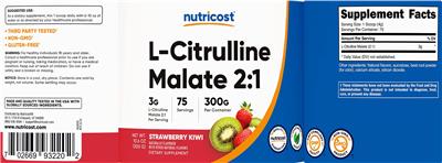 L-Citrulline Malate 2:1 3 g Strawberry Kiwi