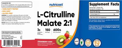 L-Citrulline Malate 2:1 3 g Strawberry Kiwi