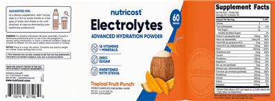 Electrolytes Advanced Hydration Powder Tropical Fruit Punch