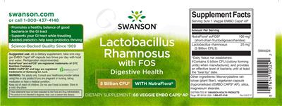 Label of Lactobacillus rhamnosus with FOS