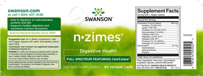 Photo of the Swanson n-zimes label
