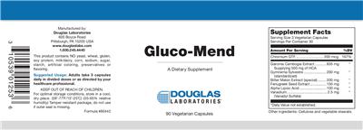 Photo of the Douglas Laboratories Gluco-Mend label