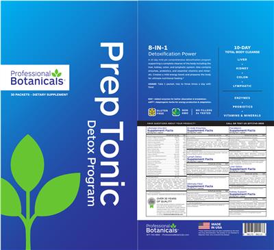 Photo of the Professional Botanicals Liver Detox label