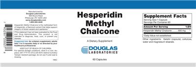Photo of the Douglas Laboratories Hesperidin Methyl Chalcone label