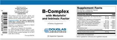 B-Complex With Metafolin And Intrinsic Factor