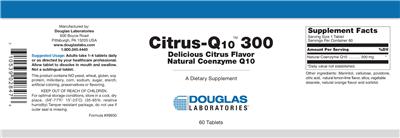 Photo of the Douglas Laboratories Citrus-Q10 300 label