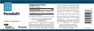 Photo of the Douglas Laboratories PectaSol label