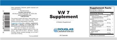 Photo of the Douglas Laboratories V:V 7 Supplement label